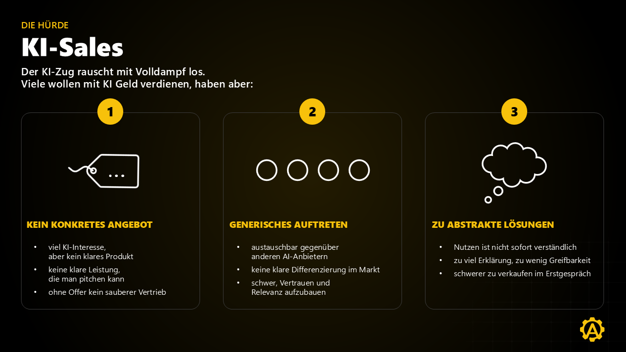 Praesentationsfolie KI-Sales